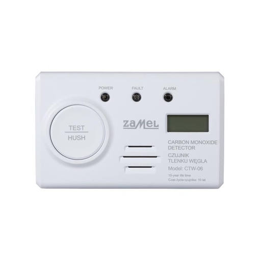 [ZMCTW06] DETECTOR MONÓXIDO CARBONO BATERÍA NO REEMPLAZABLE