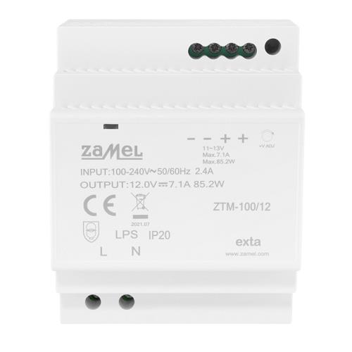 [ZMZTM10012] FONTE ALIMENTAÇÃO MODULAR IMPULSO 100W 12Vdc 8.3A