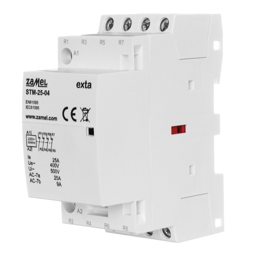 [ZMSTM2504] CONTACTOR MODULAR ELECTROMAGNÉTICO 25A 4xNF 230Vac