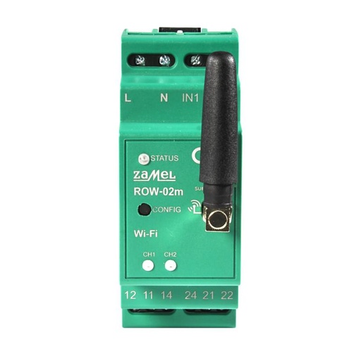[ZMROW02m] RECEPTETOR Wi-Fi 2 CANALES MODULAR SUPLA