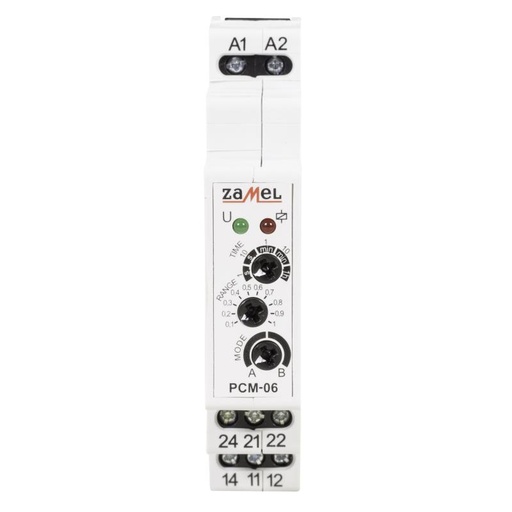 [ZMPCM06U] RELÉ TEMPORIZADO MODULAR MULTIMODO 12-240Vac/dc