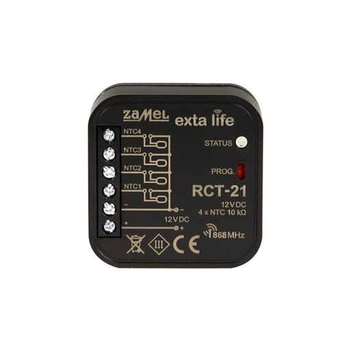 [ZMRCT21] SENSOR TEMPERATURA 4 CANALES 12Vdc EXTA LIFE PARA CAJA DE EQUIPOS