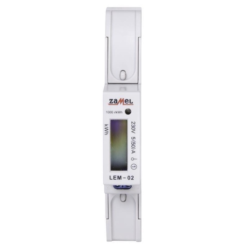 [ZMLEM02] ANALISADOR MODULAR CONTAGEM MONOFÁSICO KW LCD 50A
