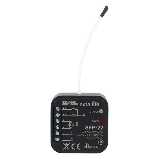 [ZMSFP22] RECEPTOR CONTROLADOR PERSIANA CON ANTENA EXTA LIFE PARA CAJA DE EQUIPO
