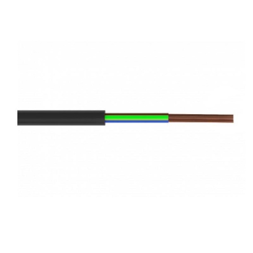 [ZMH05VV-F 2G1.00] 100m CABO H05VV-F 2x1.0mm PRETO 300/500V
